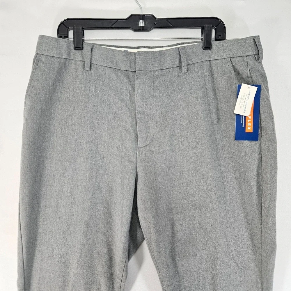 Old Navy‎ Men's Flannel Pants Trousers Gray Signature Slim Size 36x30 NEW